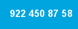 922 450 87 58 922 450 87 58
